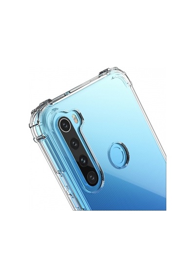 Blogy Redmi Note 8 İle Uyumlu Crystal Fit Kılıf Crystal Clear