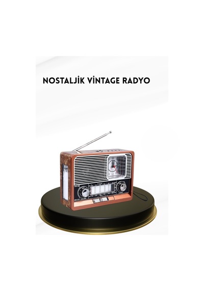 Nostaljik Radyo Şık Dekoratif Tasarım Ve Güvenli
