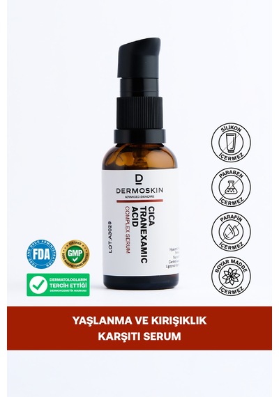 Yaşlanma Ve Kırışıklık Karşıtı Leke Renk Açıcı Traneksamik Asit Kompleks Serum 30ml