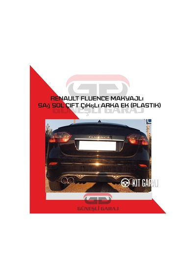 Renault Fluence Makyajlı Arka Ek Plastik Boyasız