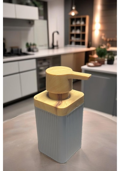 1 Adet Akrilik Sıvı Sabunluk Mutfak Banyo Sabunluk Seti- 400 Ml Kahverengi Diğer