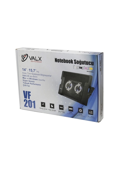 Valx VF-201 Çift Fanlı 14" - 15.7" Notebook Soğutucu
