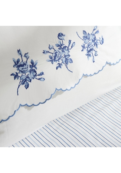 Karaca Home Virelle %100 Pamuk Nish Set Çift Kişilik Pike Takımı Mavi
