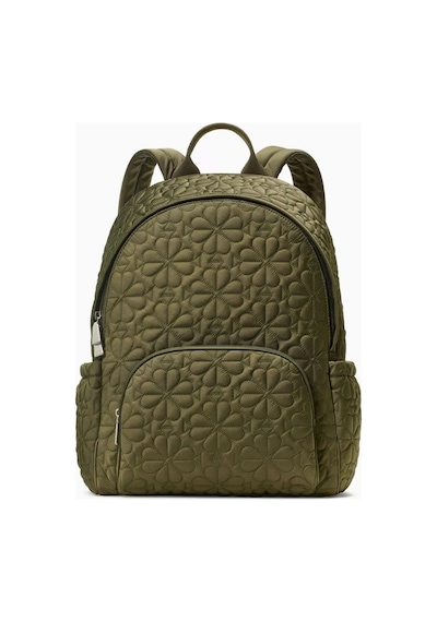 Kate Spade New York Tilly Kapitone Naylon Sırt Çantası Laptop Bölmeli Yeşil 12