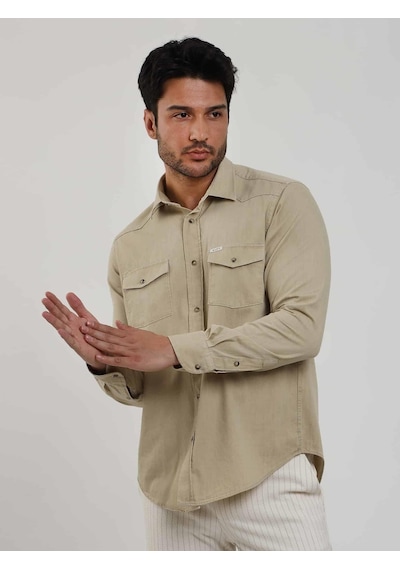 Dufy Bej Erkek Regular Fit Düz Klasik Yaka Uzun Kol Gömlek - 104845-bej Bej Dufy Bej Erkek Regular Fit Düz Klasik Yaka Uzun Kol Gömlek - 104845-bej Bej