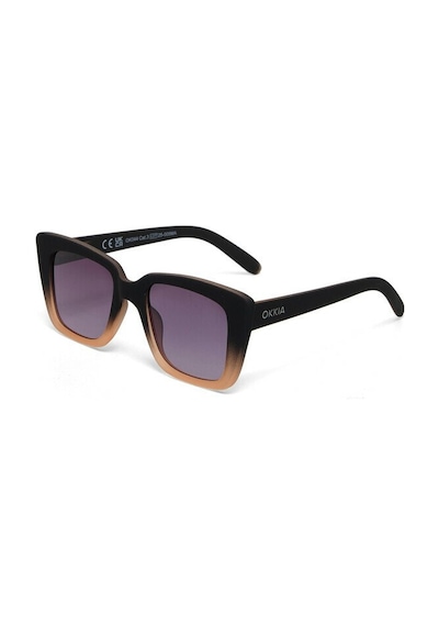 Okkia Elba Unisex Güneş Gözlüğüsiyah - Pudra/ Lens: Siyah Gradyan Siyah