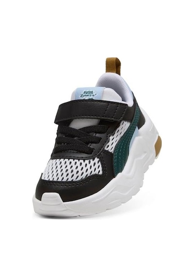 Puma Trinity 2 Lt Run Fun Ac+ Inf Unisex Bebek Sneaker Ayakkabı Siyah Beyaz