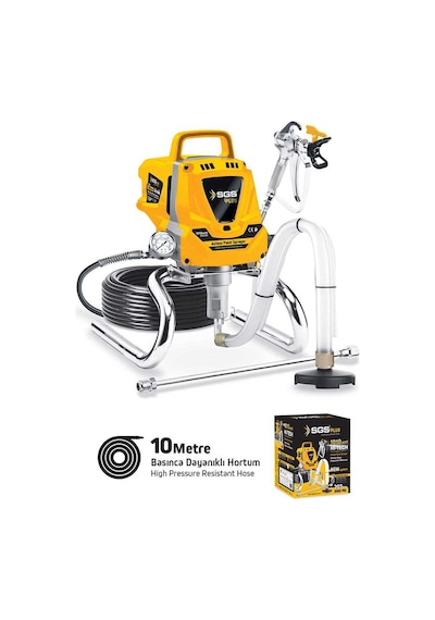 Havasız Boya Püskürtme Makinesi 1010 Watt 207 Bar