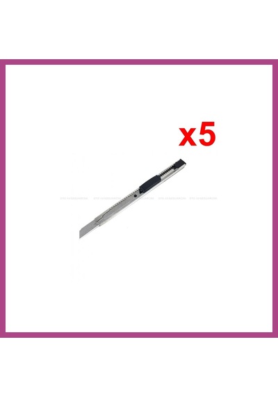 Gees Global Metal Dar Maket Bıçağı İnce Falçata 9mm 5 Adet Gbzs