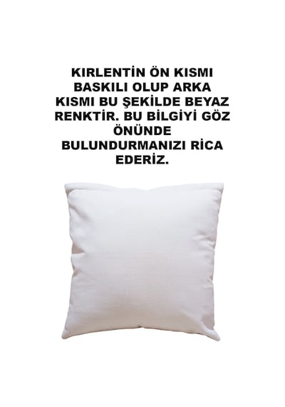 Dijital Baskılı Karışık Desenli Dekoratif Şık Tek Taraflı 2'li Kırlent Yastık Kılıfı Mavi-Beyaz