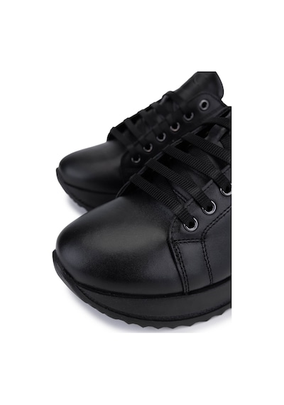 Tamer Tanca Kadın Siyah Hakiki Deri Sneakers & Spor Ayakkabı 322 2514502 Bn Ayk Sk25-26 Sıyah Dr Siyah