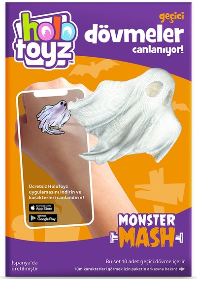 Holotoyz Tattoo Monster Mash Ar Uyumlu Geçici Dövme