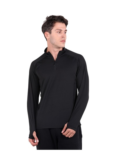 Thermoform Extreme Yarım Fermuar Sweatshirt Heat Siyah Hzt18054 R001 Siyah