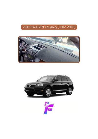 Volkswagen Touareg 2002-2010 Uyumlu Torpido Örtüsü Yansıma Önleyici Hızlı Ve Kolay Montaj L16 Kahverengi