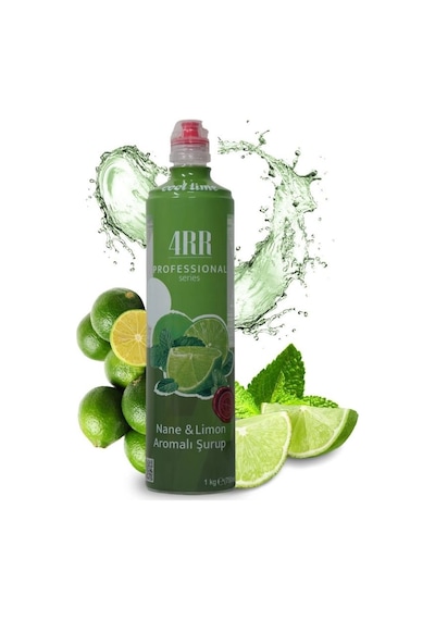 4rr Nane & Limon Aromalı Kahve & Tropikal İçecek & Kokteyl Şurubu 750 Ml