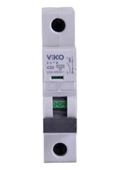 6vtb-1c20 Otomatik Sigorta 6ka C Tipi 1 Kutup 20a