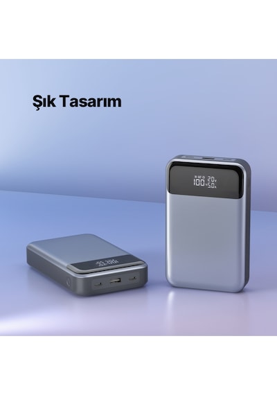 Ttec 2BB218UG Recharger Pro LCD 20.000 mAh PD 130W Taşınabilir Hızlı Şarj Aleti/Powerbank