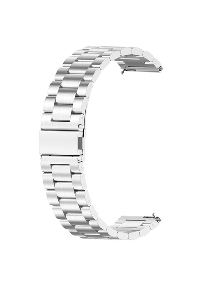 Caseonn Realme Watch 3 Pro Kordon Paslanmaz Çelik Metal Kayış Gümüş