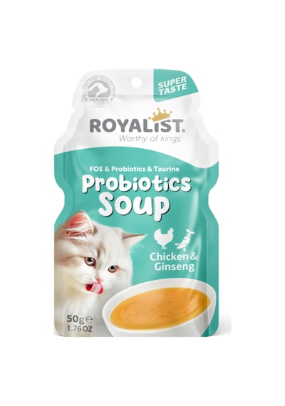 Probiyotikli Tavuklu & Ginsengli Kedi Çorbası 50 Gr X 6 Adet