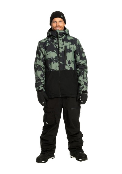 Quiksilver Mission Printed Block Erkek Snowboard Montu Yeşil