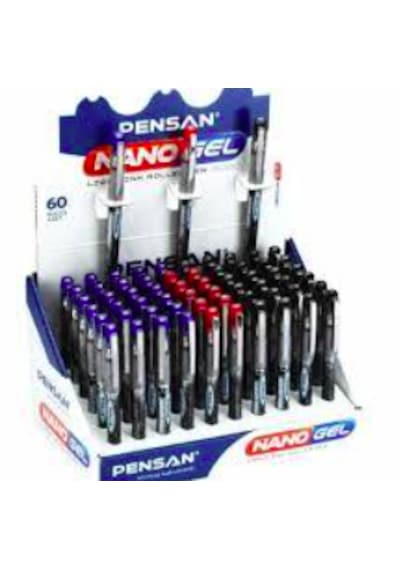 Pensan Nano Gel 0,7mm Roller Kalem 3'lü Set Siyah - Kırmızı - Mavi Siyah-kırmızı - Mavi