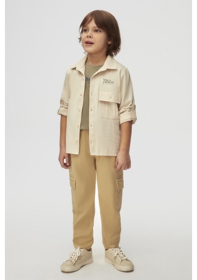 Xo Kids Erkek Çocuk Gömlek 4-8 Yaş 48523 Krem