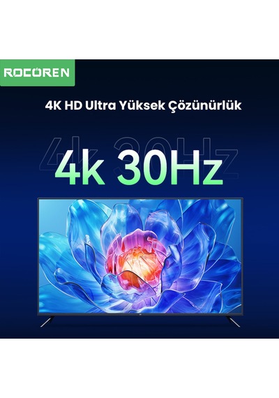 Rocoren 4k 30hz Type-c To Hdmı Çevirici Dönüştürücü Adaptör 15 Cm