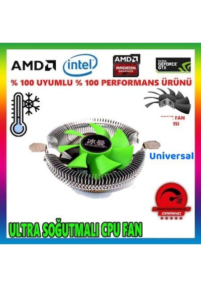 Snowman M800 Universal Lga775/1151/1155/1156/Am2/ Am3 Cpu Fan