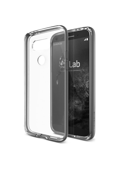 Verus G5 İle Uyumlu Crystal Bumper Kılıf Steel Silver Gri