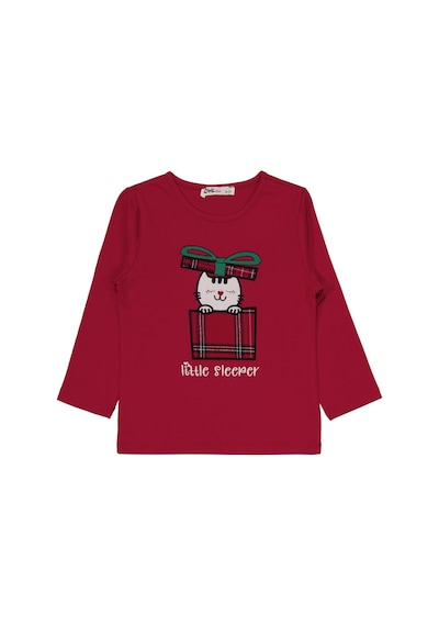 Civil Girls Little Sleeper Nakışlı 2-5 Yaş Pijama Takımı - Bordo