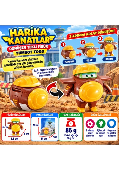 Arkhenx Dönüşen Tekli Figür Yumbot Todd Bzs1