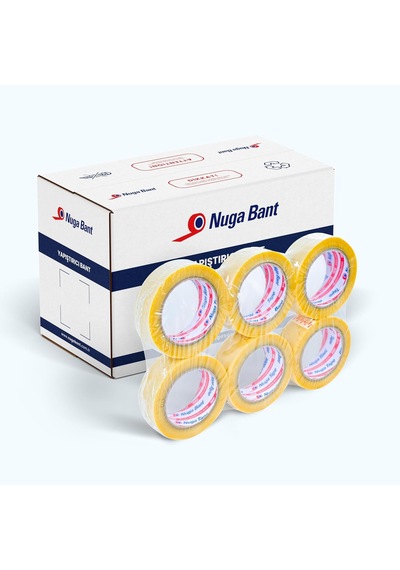 45 Mm X 100 Mt Şeffaf Koli Bandı Hotmelt Red 84 Adet
