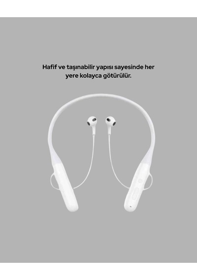 Hubrendy Kargo Gürültü Azaltıcı Ergonomik Boyun Askılı Kablosuz Kulaklık