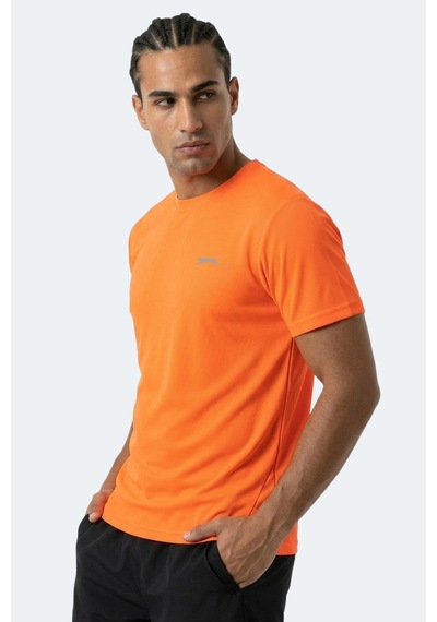Slazenger Haunted I Erkek Neon Turuncu Tişört