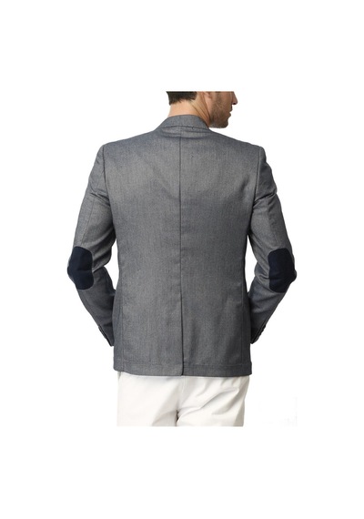 C9000 Dewberry Ceket-desenli Lacivert