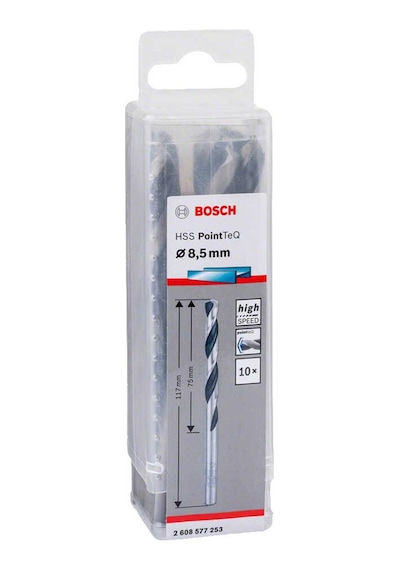 Bosch HSS-PointTeQ 8.5 mm 10'lu Paket Metal Matkap Ucu - 2608577253