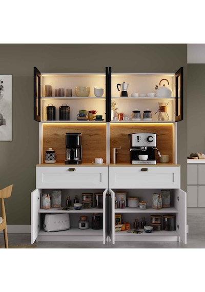 Midoser Nero Twin Kahve Köşesi Alüminyum Çerçeveli Cam Kapaklı Led Aydınlatmalı 190 X 160 Cm Beyaz Midoser Nero Twin Kahve Köşesi Alüminyum Çerçeveli Cam Kapaklı Led Aydınlatmalı 190 X 160 Cm Beyaz