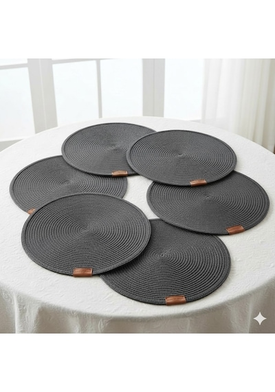 Amerikan Servis 6 Adet 30 Cm Supla Antrasit Runner