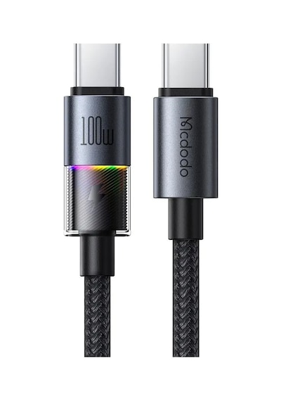 Mcdodo Ca-8200 Typec To Typec 100w 7 Renkli Led Işıklı Şarj Data Kablosu