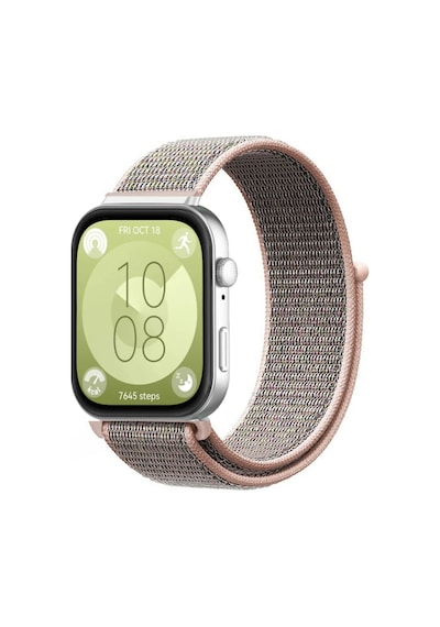 Forzacase Huawei Watch Fit 4 / Fit 4 Pro İle Uyumlu Hasır Örgü Cırtlı Kordon Kayış - Fc1056