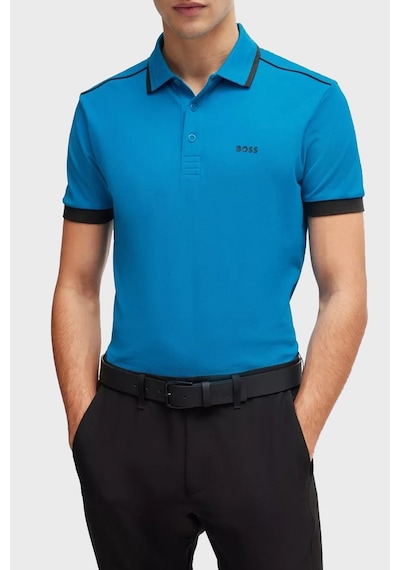 Boss Erkek Polo Yaka T Shirt 50512995 442 Turkuaz Turkuaz