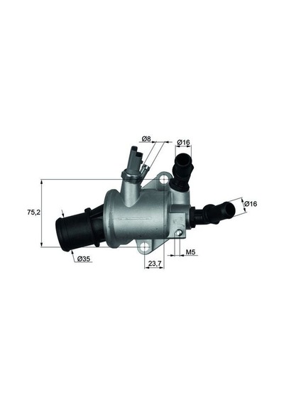 Termostat - Fiat Croma, Grande Punto, Sedici, 159, Brera - Mahle-tı14388