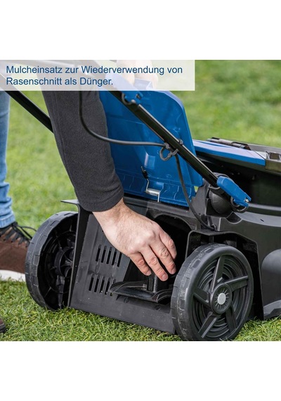 Akülü Çim Biçme Makinesi Bc-mp380-x 20v Fırçasız Akülü Çim Biçme Makinesi 38 Cm Kesme Genişliği 450