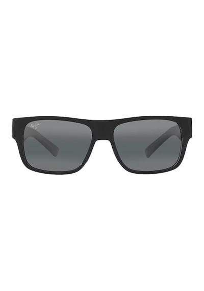 Maui Jim Mj 0873s 001 56 Unisex Kare Siyah Kemik Güneş Gözlüğü Siyah