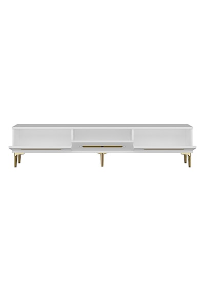 Tsa1806bg Rany Tv Sehpası Beyaz-gold 180cm Beyaz - Altın
