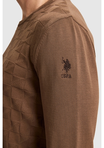 U.S. Polo Assn. Erkek Koyu Kahverengi Basic Kazak 50307928 Vr084