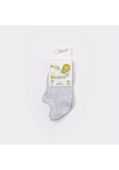 Bibaby Biorganic Sneakers Yaş Çocuk Çorabı 68457 Gri 1 Adet Gri