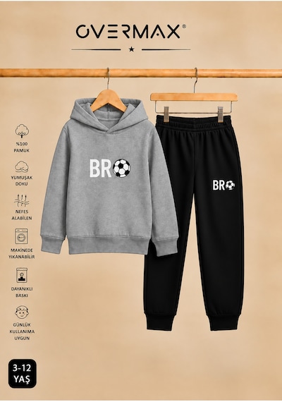 Overmax Çocuk Bro Futbol Baskılı Kapüşonlu Sweatshirt Eşofman Takımı- 3-12 Yaş Gri Üst-siyah Alt - 922545546 Gri Üst-siyah Alt Overmax Çocuk Bro Futbol Baskılı Kapüşonlu Sweatshirt Eşofman Takımı- 3-12 Yaş Gri Üst-siyah Alt - 922545546 Gri Üst-siyah Alt