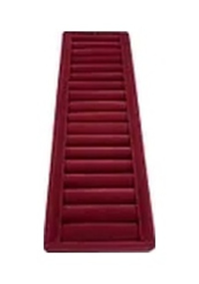 Yerli Üretim Süet Kaplama Bordo Renk Sosisli 35/11 Cm Bileklik Kelepçe Tablası Çok Renkli