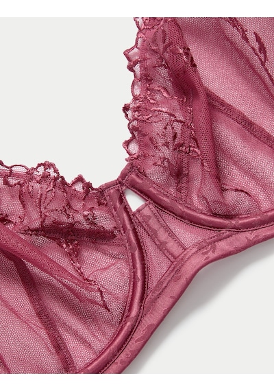 Marks & Spencer Nakışlı Sütyen T81006842D Pembe